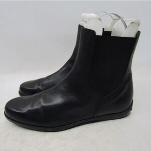 TOD'S Womens Size 37 Black Leather Chelsea Ankle Fashion Boots